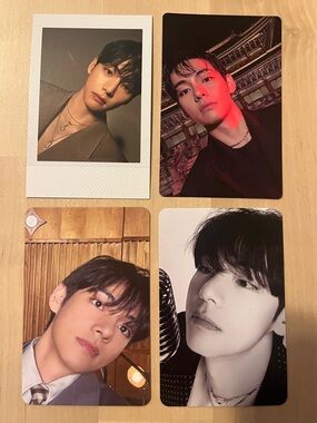 Set of four OFFICIAL V of BTS photocards - Arirang - Kim Taehyung